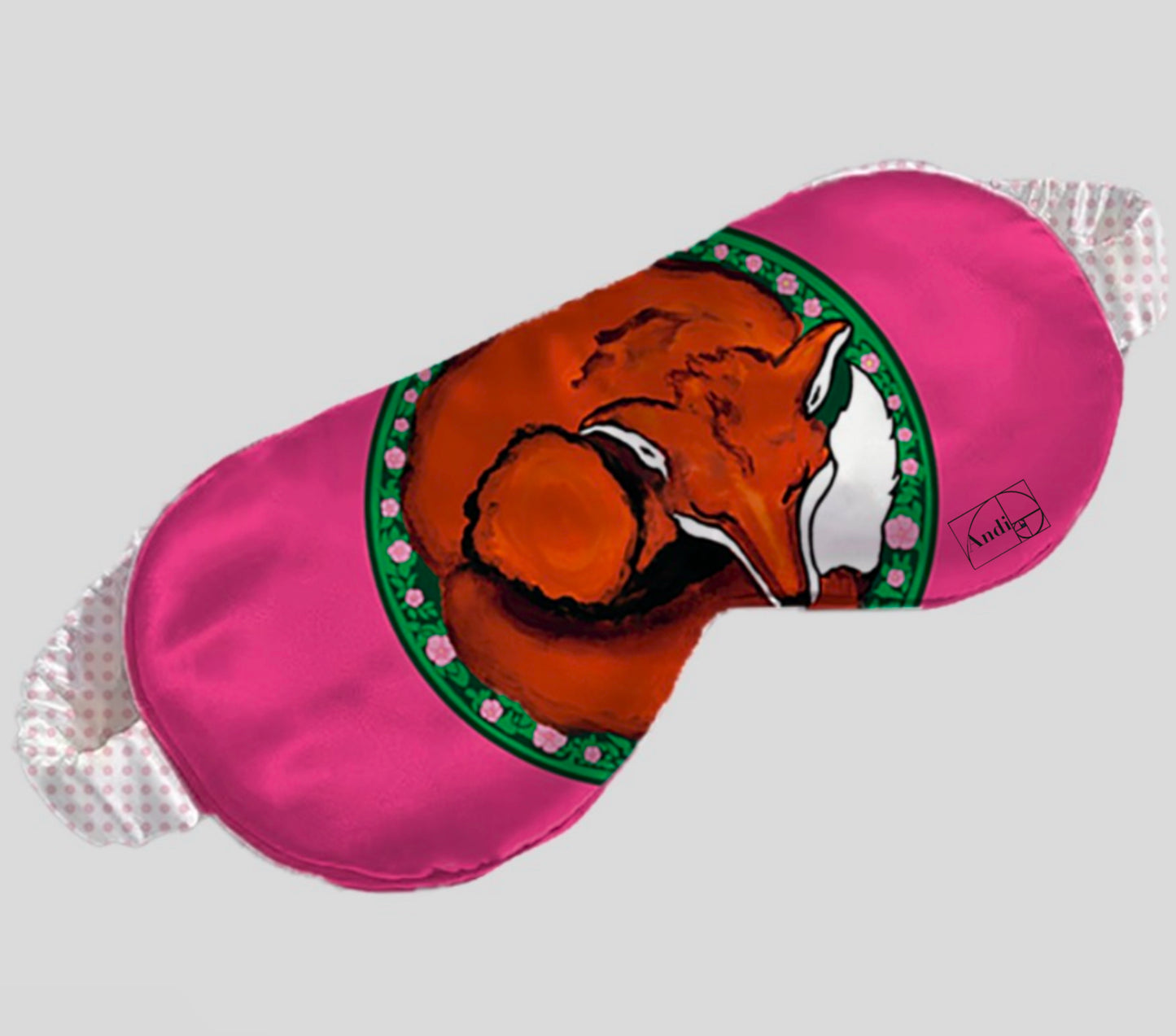 Eye Mask + Pillowcase Set 100% Silk Sweet Foxy Dreams