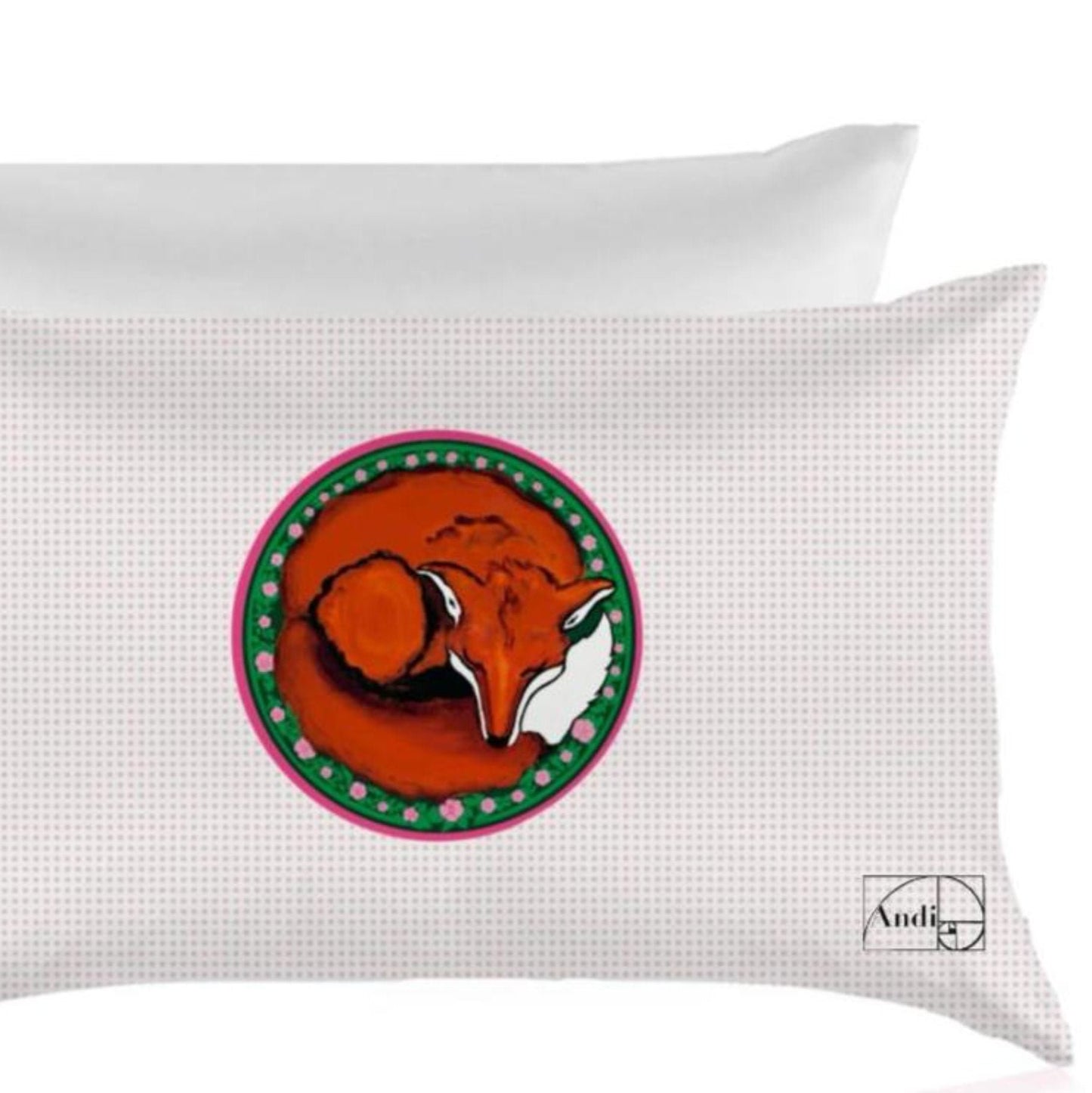 Eye Mask + Pillowcase Set 100% Silk Sweet Foxy Dreams